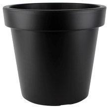 Plastkrukke sort Ø45 x H41 cm